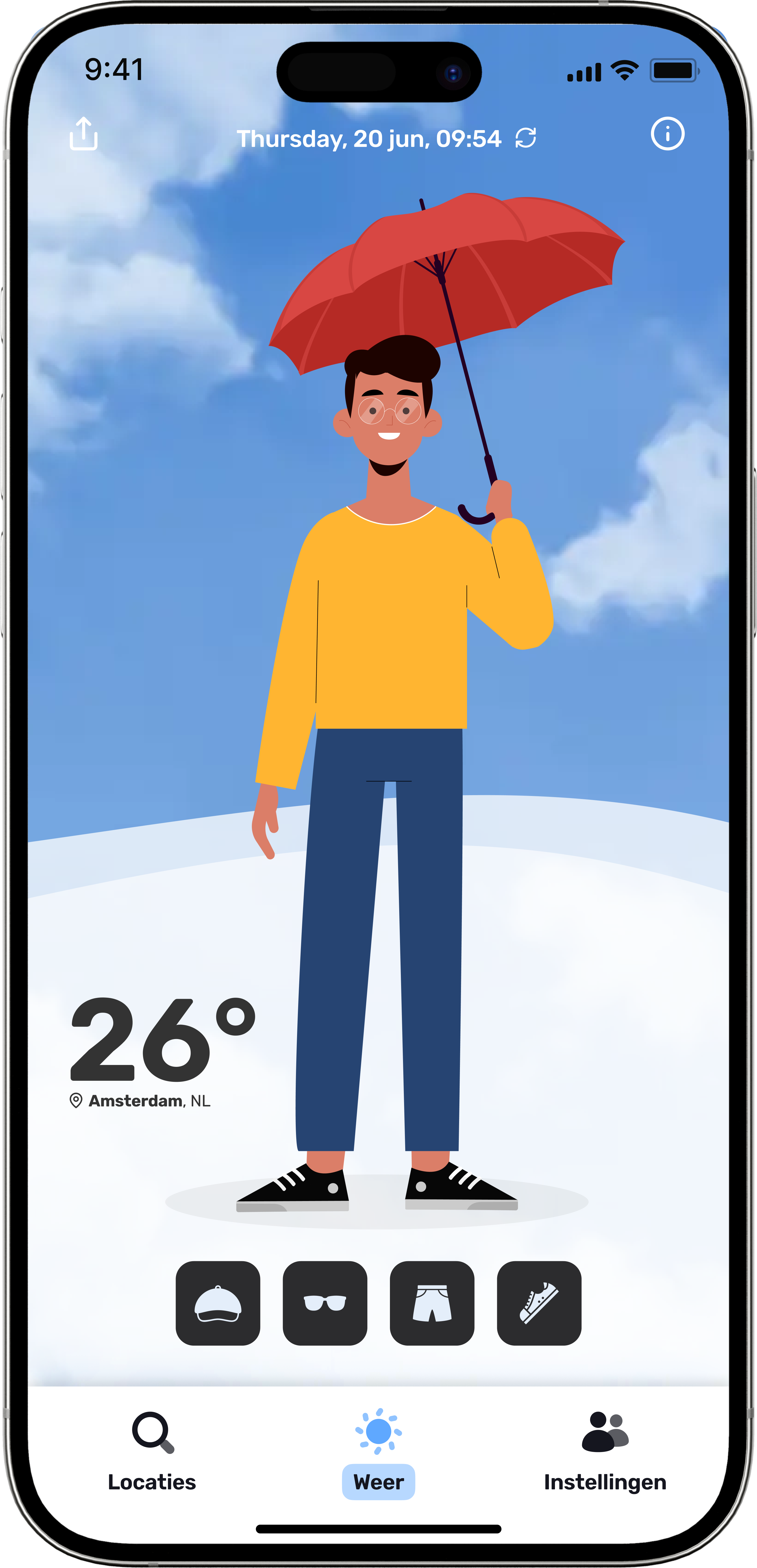 WeatherWear App Screenshot